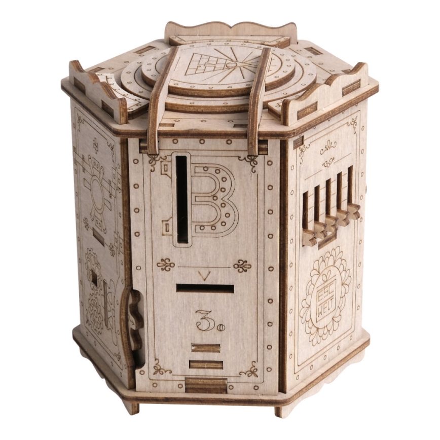 EscapeWelt - Puzzle 3D mécanique en bois Fort Knox Pro