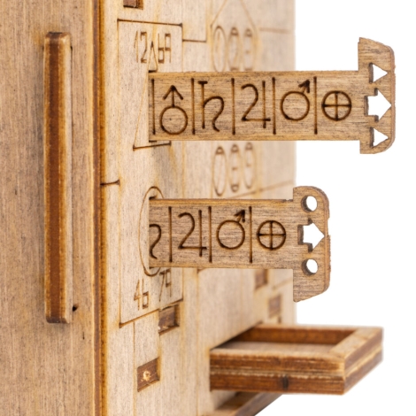 Puzzle mécanique en bois Scriptum Cube