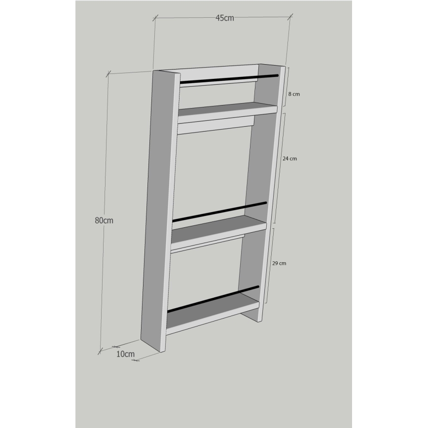 Étagère murale NOVE 80x45 cm beige