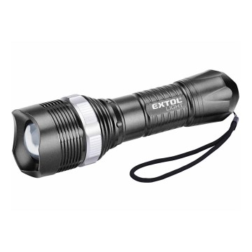 Extol - Lampe torche LED/1W/3xAA noir