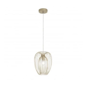 Fabas Luce 3677-45-225 - Hanglamp aan een koord CAMP 1xE27/40W/230V gouden