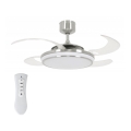 FANAWAY 211036 - Ventilateur de plafond LED EVO1 LED/40W/230V chrome + télécommande