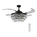 FANAWAY 212922 - Ventilateur de plafond LED VEIL 6xE14/4,5W/230V noir + télécommande