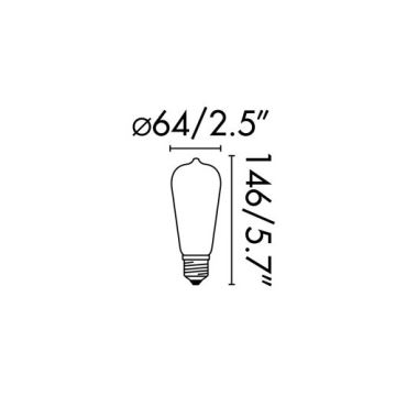 FARO 17428 - LED Lamp FILAMENT E27/4W/230V 2200K