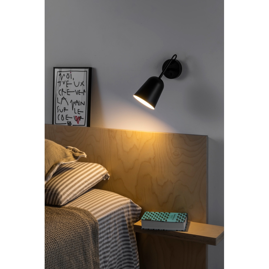 FARO 28257 - Applique murale STUDIO 1xE14/8W/230V noir