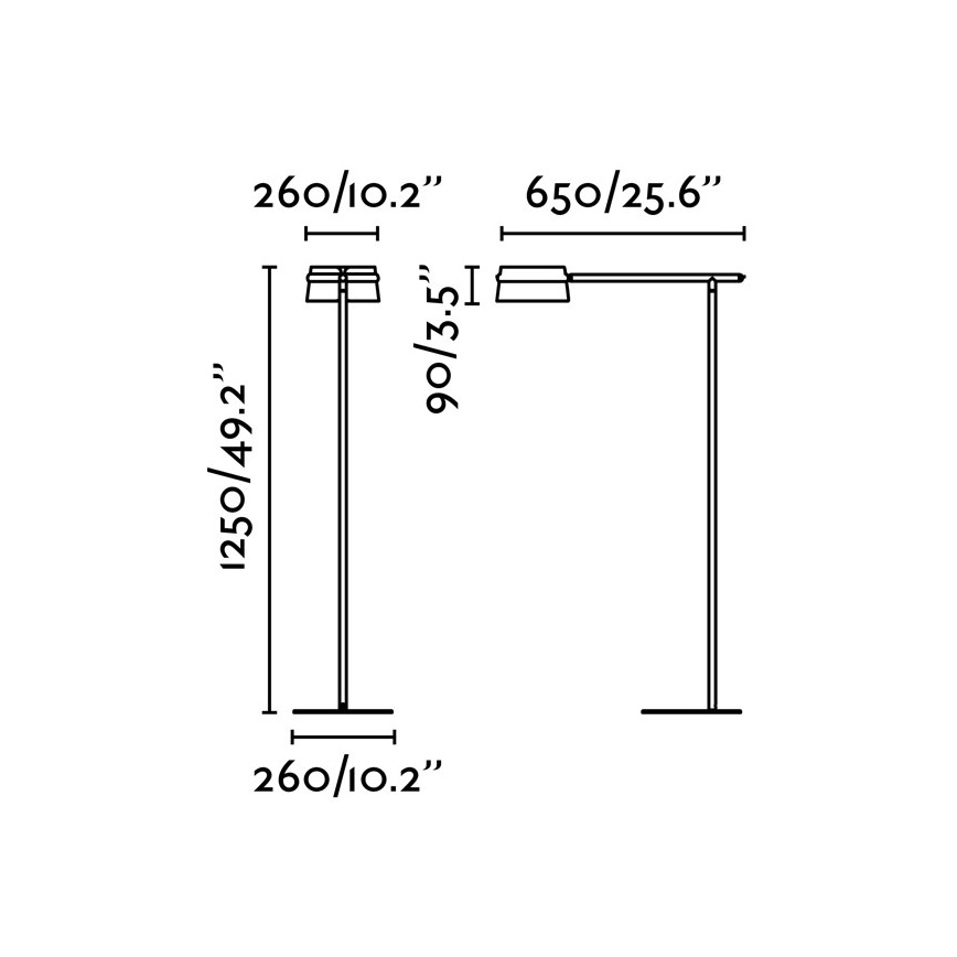 FARO 29569 - Lampadaire tactile à intensité variable LED LOOP LED/6W/230V