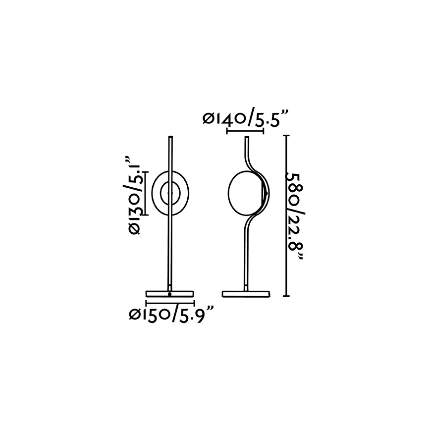 FARO 29692D - Lampe de table tactile à intensité variable LE VITA LED/6W/230V dorée