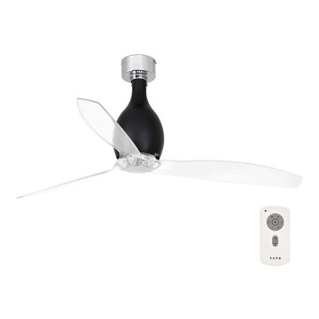 FARO 32027 - Ventilateur de plafond MINI ETERFAN noir/transparent d.128 cm + télécommande
