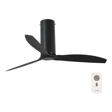 FARO 32060 - Plafondventilator TUBE FAN zwart + afstandsbediening