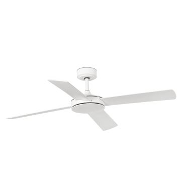 FARO 33350DC - Ventilateur de plafond MALLORCA L blanc/marron d.132 cm + télécommande