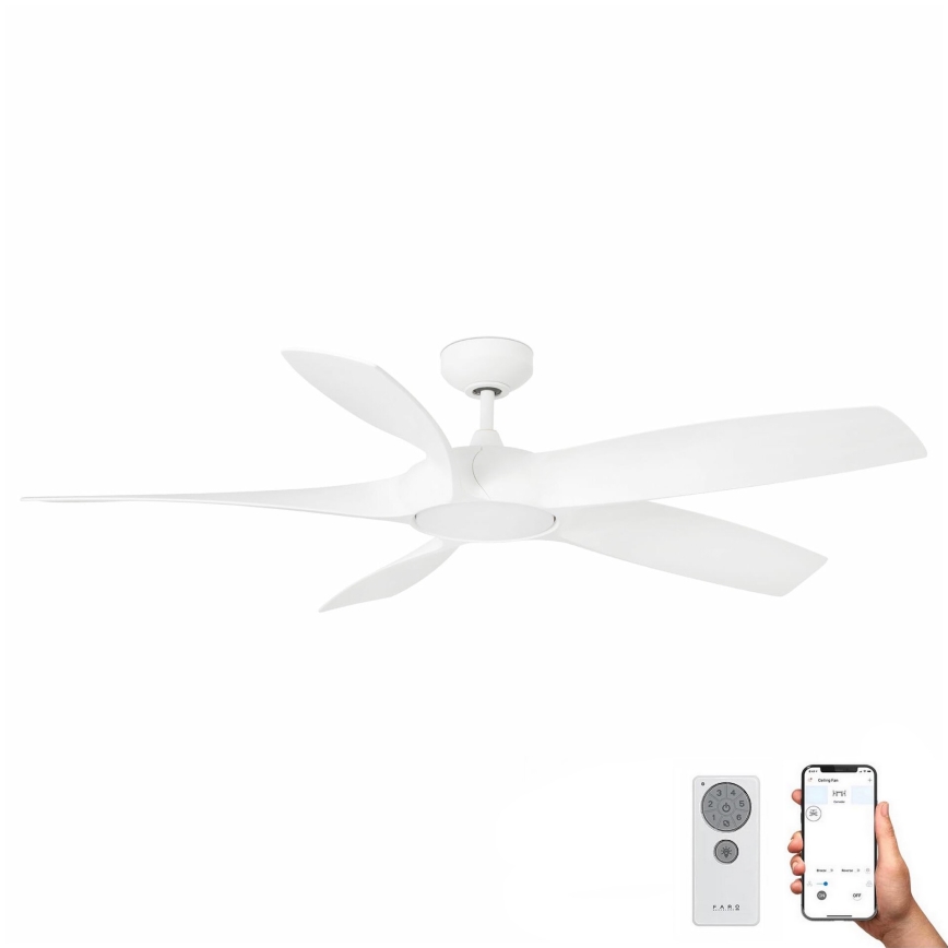 FARO 33548WP- LED Ventilateur de plafond COCOS L LED/20W/230V blanc d.137 cm SMART+ télécommande