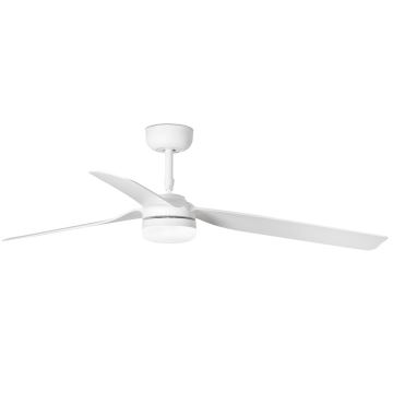 FARO 33814WP-20 - Ventilateur de plafond à intensité variable PUNT M LED/24W/230V 3000K/4200K/6500K blanc d. 130 cm SMART + télécommande