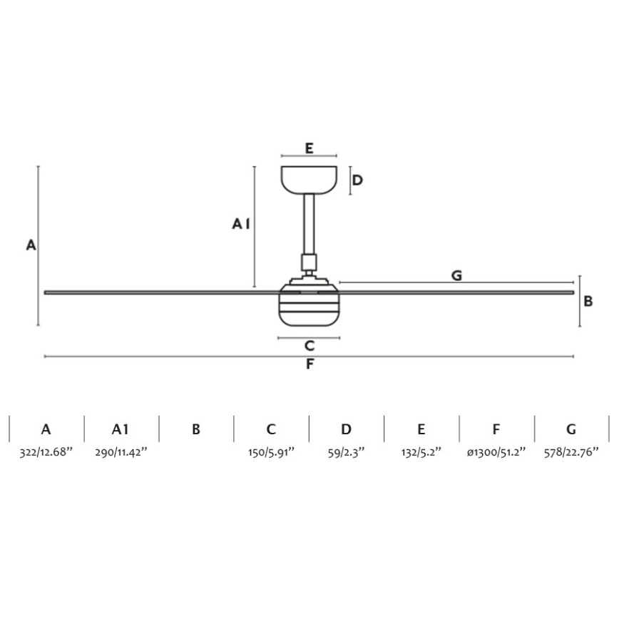 FARO 33814WP-20 - Ventilateur de plafond à intensité variable PUNT M LED/24W/230V 3000K/4200K/6500K blanc d. 130 cm SMART + télécommande