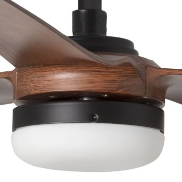 FARO 33817WP-21 - Ventilateur de plafond PUNT M LED/24W/230V marron/noir d. 130 cm SMART + télécommande