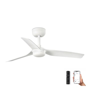 FARO 33820WP - Ventilateur de plafond MINI PUNT S blanc d. 90 cm SMART + télécommande