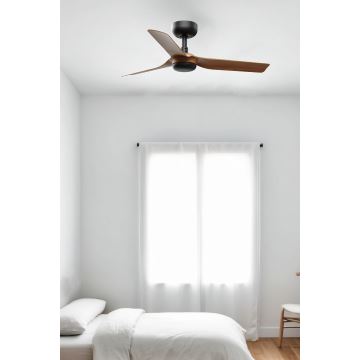 FARO 33823WP - Ventilateur de plafond MINI PUNT S marron/noir d. 90 cm SMART + télécommande