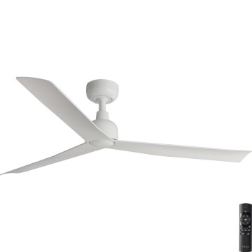 FARO 34274 - Ventilateur de plafond MARINE M blanc d. 125 cm IP44 + télécommande