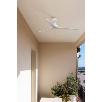 FARO 34274 - Ventilateur de plafond MARINE M blanc d. 125 cm IP44 + télécommande