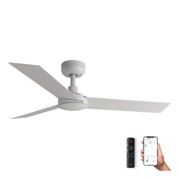 FARO 34288WP - Ventilateur de plafond CRUISER S blanc d. 106 cm SMART + télécommande