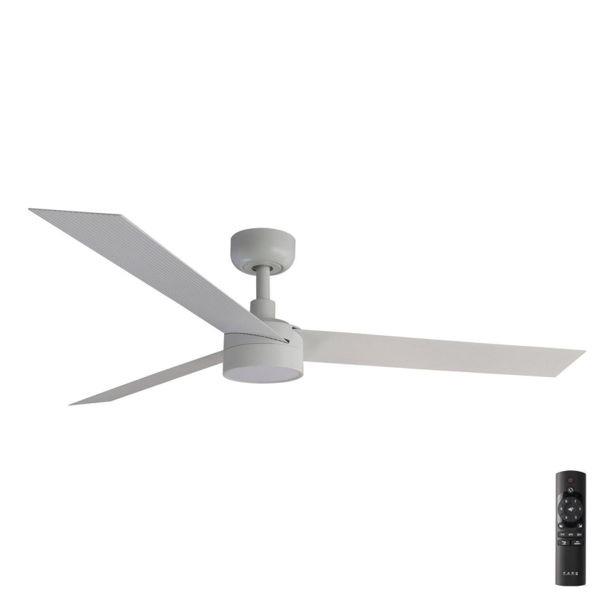 FARO 34290-1TW - Ventilateur à intensité variable CRUISER LED/20W/230V 2700/4000/6500K d. 132 cm + télécommande