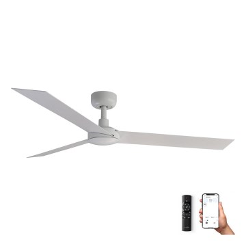 FARO 34290WP - Ventilateur de plafond CRUISER L blanc d. 132 cm SMART + télécommande