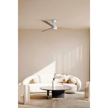 FARO 34297-1TW - Ventilateur à intensité variable RUDDER L LED/20W/230V 2700/4000/6500K d. 132 cm + télécommande