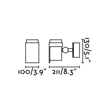 FARO 70156 - Applique murale LED extérieur FOC-1 LED/15W/230V IP65