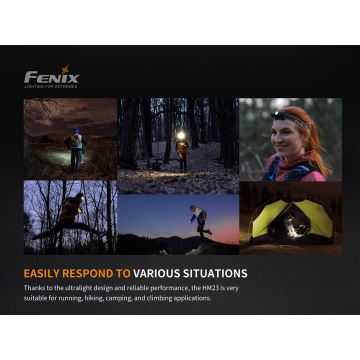 Fenix HM23 - LED Lampe frontale LED/1xAA IP68 240 lm 100 hrs