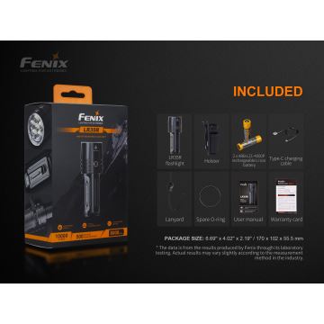 Fenix LR35R - Oplaadbare LED Zaklamp 6xLED/2x21700 IP68