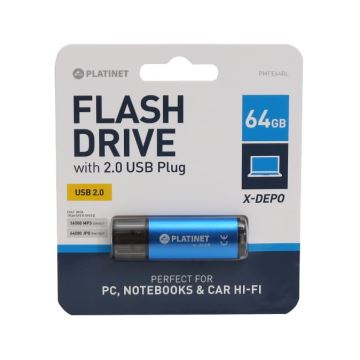 Flash Drive USB 64GB blauw