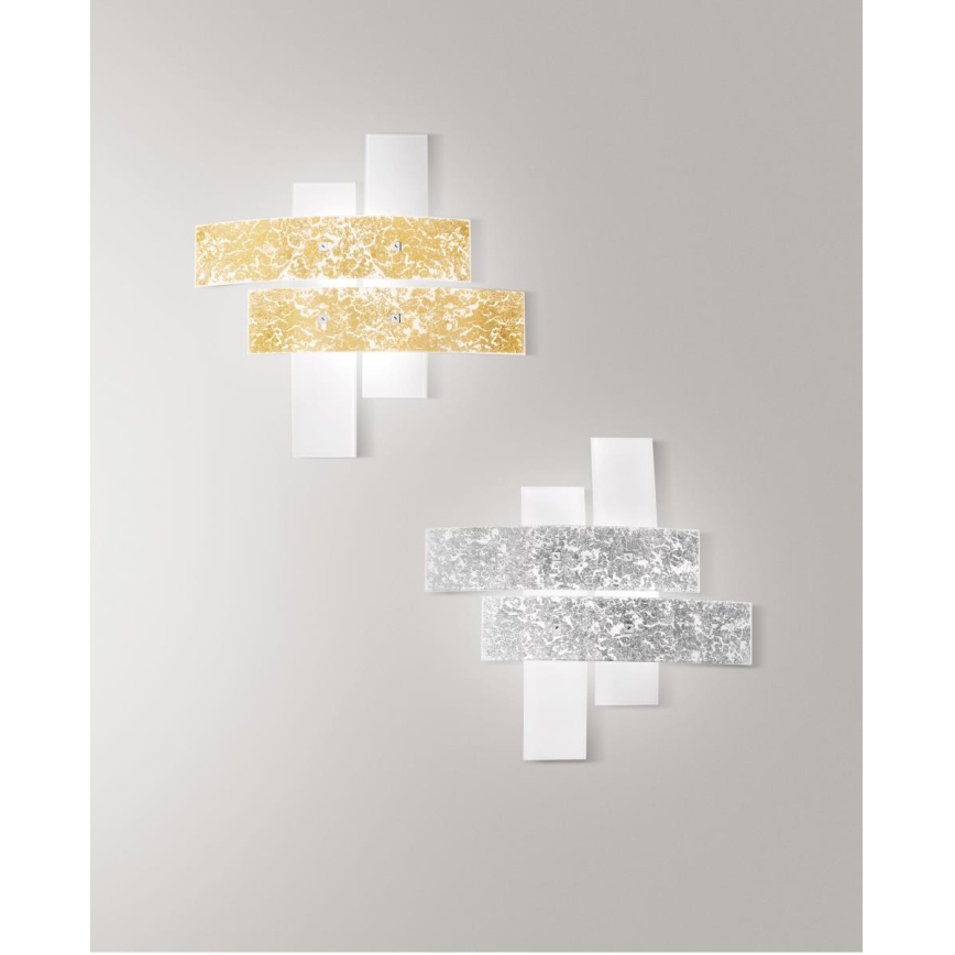 Gea Luce LARA P G arg - Plafonnier LARA 4xE27/52W/230V 91 cm argent