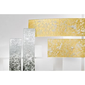 Gea Luce LARA P G arg - Plafonnier LARA 4xE27/52W/230V 91 cm argent