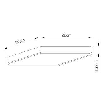 Globo - LED Plafondlamp LED/28W/230V