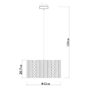 Globo - Suspension filaire 1xE27/60W/230V dorée/noire