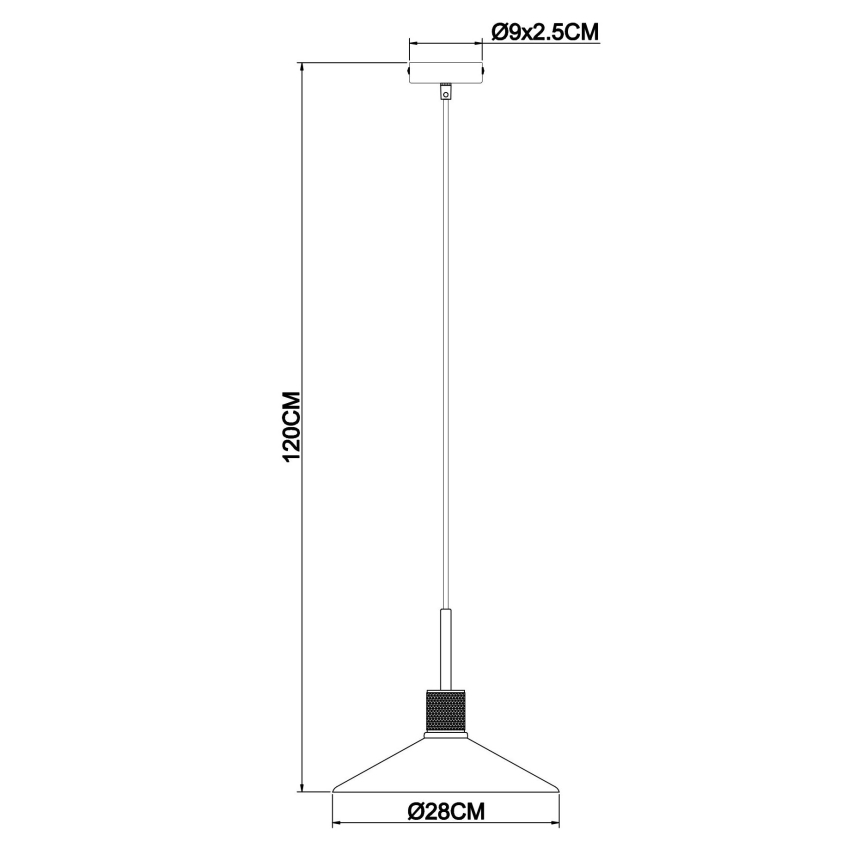 Globo - Hanglamp aan een koord 1xE27/60W/230V