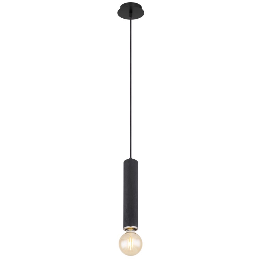 Globo - Suspension filaire 1xE27/60W/230V bois noir