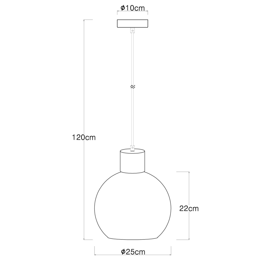 Globo - Hanglamp aan een koord 1xE27/40W/230V