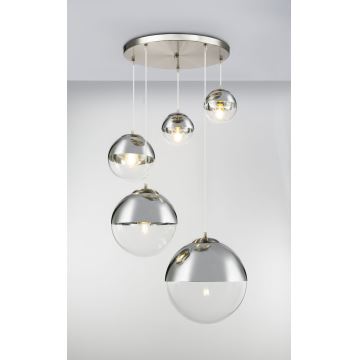 Globo - Hanglamp aan een koord 5xE27/60W/230V diameter 65 cm