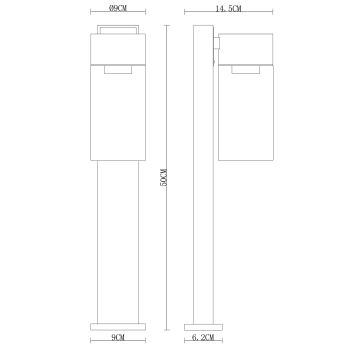 Globo - Buitenlamp 1xE27/40W/230V 50 cm IP44