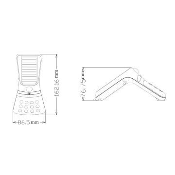 Globo - LED Solar lamp met een sensor LED/1,5W/3V IP44 16,2 cm