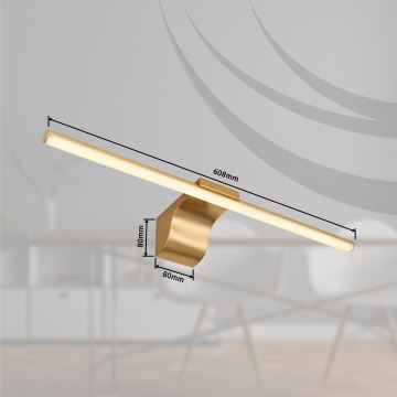 Globo - Éclairage de miroir LED salle de bain LED/10W/230V 60,8 cm IP44 doré