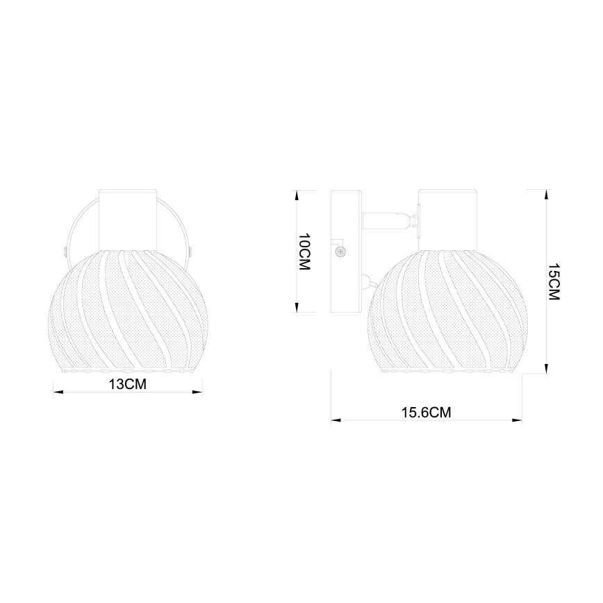 Globo - Wandspot 1xE27/40W/230V