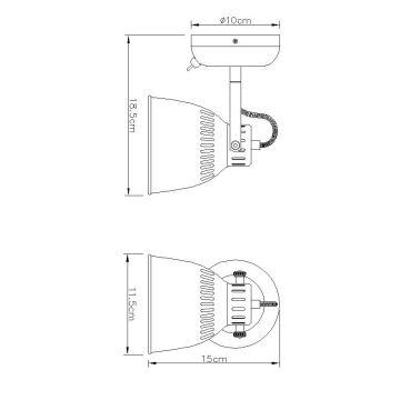 Globo - Wandspot 1x E14 / 40W / 230V