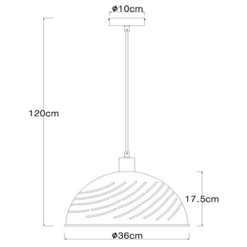 Globo - Hanglamp aan een koord 1xE27/60W/230V