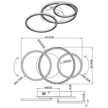 Globo - LED Plafondlamp LED/30W/230V