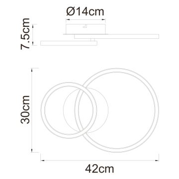 Globo - Lustre monté en surface LED/18W/230V