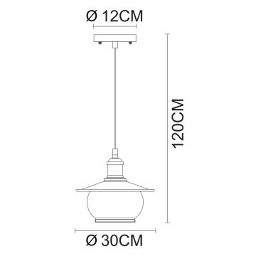 Globo - Hanglamp 1xE27/60W/230V