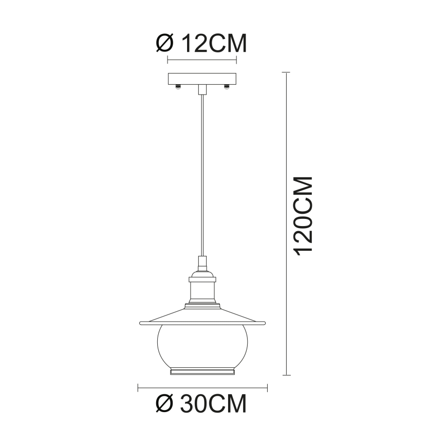 Globo - Hanglamp 1xE27/60W/230V