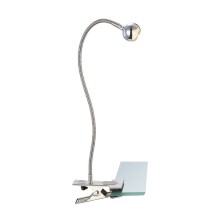 Globo - LED Flexibel klein lamp met clip LED/3W/230V chroom