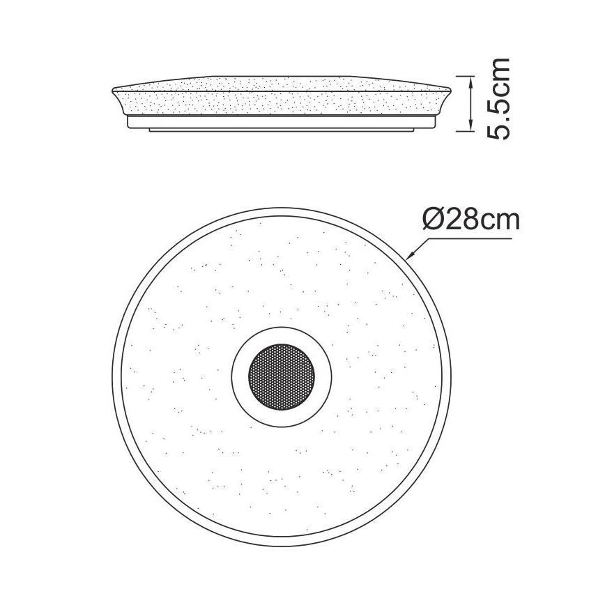 Globo - Luminaire à intensité variable RGBW salle de bain avec haut-parleur LED/18W/230V 3000-6500K IP44 + télécommande